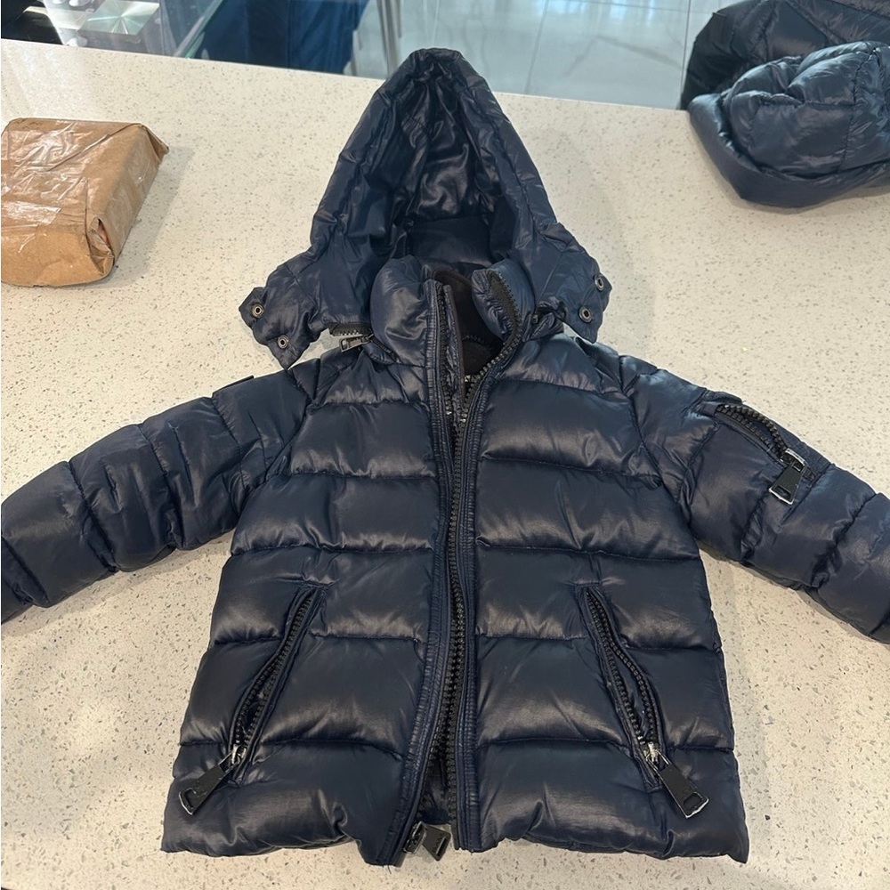 Toddler SAM. Down jacket size 2 color navy